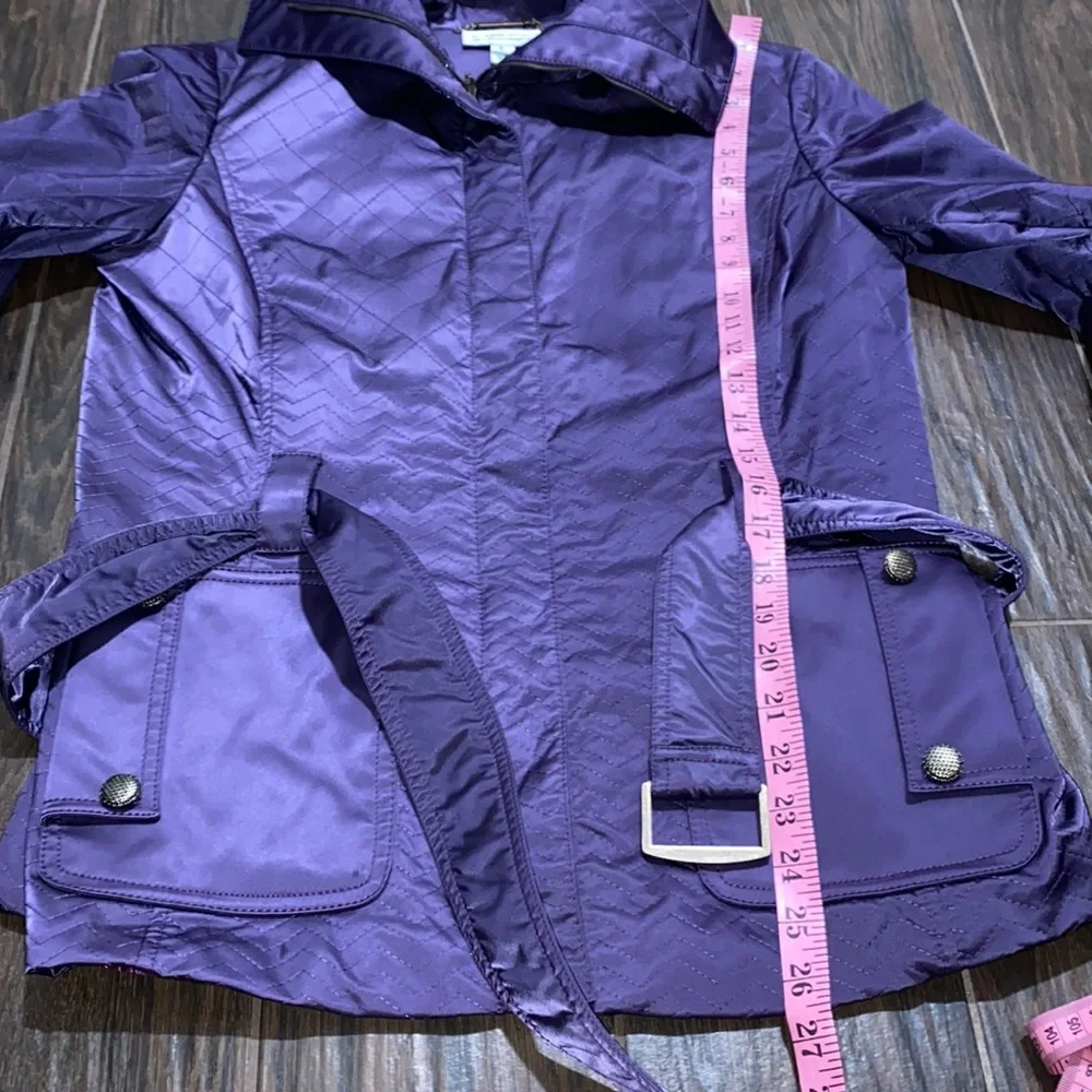 COPY - ST JOHN SPORT purple belted jacket
